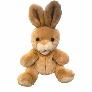 ANIMAL Alley Puppet Rabbit Plush Stuffed Animal 2000 Toys R Us Tan 13” No Sound
